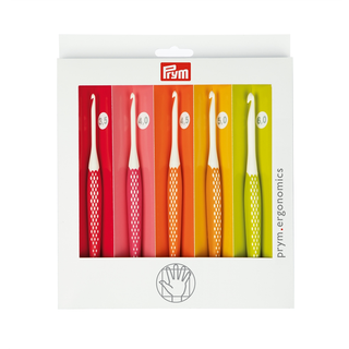 Prym ergonomisk hæklenåle sæt - 3.5 - 6.0 mm