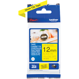 Brother TZe 631S - Black on yellow Roll (1.2 cm x 4 m)