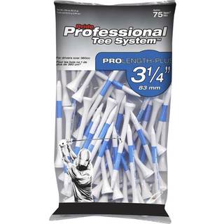 Træ tees hvide 3 1/4" 83 mm 75pk.