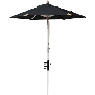 Cinas balcony offwhite ø180cm altan parasol teakfarvet stok