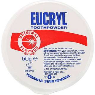 Eucryl Tandpasta Pulver Original Rød Toothpowder 50g