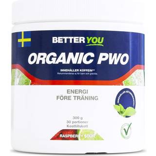 Better You PWO (Pre Workout) Hindbær Sur, 300 gram