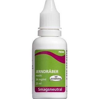Jerndråber 34 mg/ml - 25 ml