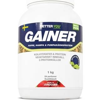 Better You Vegetarisk Gainer, Jordbær, 1 kg