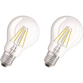 Osram LED Base standardpære E27 4 W 2-pk.