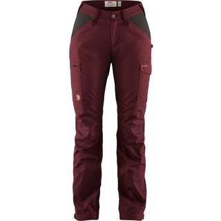 Fjällräven Women's Kaipak Trousers Curved Trekking bukser Damer størrelse 44 - Fixed Length farve rød