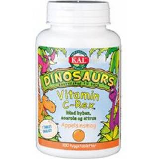 Kal DinoSaurs vitamin C-Rex Appelsinsmag (100 tyggetab)