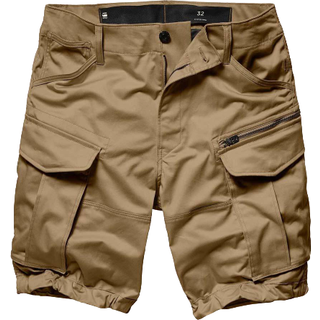 Rovic Zip Relaxed Shorts - Beige - Men