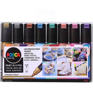 Posca PC-8K 8mm Basis 8-Pak
