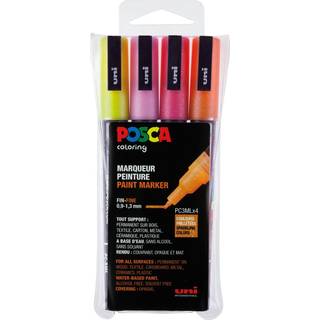 Uni Posca 4 stk. / PC3MX4 / Glitter / Fi...