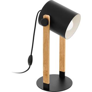 EGLO HORNWOOD bordlampe, sort/brun
