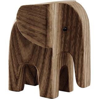Baby Elefant i sortbejdset asketræ