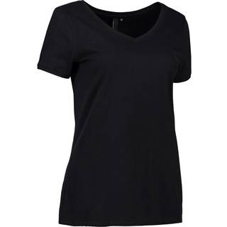 ID 0543 CORE T-shirt | V-hals | dame-Sort-3XL
