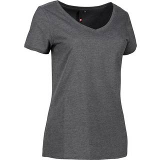 ID Klassisk V-Neck T-Shirt Dame Koksgrå