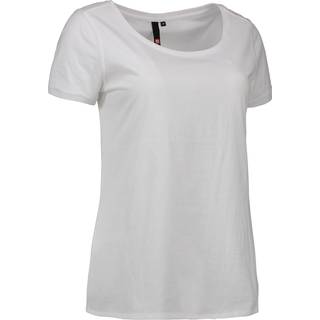 ID Klassisk T-Shirt Rund Hals Dame Hvid