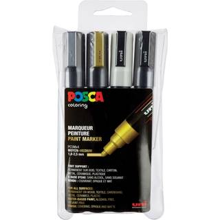 POSCA-Marker PC-5M 1,8-2,5mm 4 Stück - Mehrfarbig
