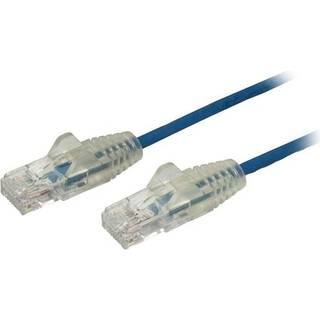 StarTech.com 2.5m CAT6 Cable - Black Slim CAT6 Patch Cord - Snagless - LSZH CAT 6 2.5m Patchkabel Sort