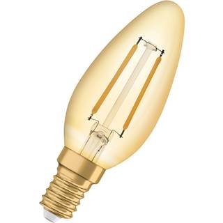 OSRAM Vintage 1906 LED kerte 1,5W/825 (13W) E14 guld