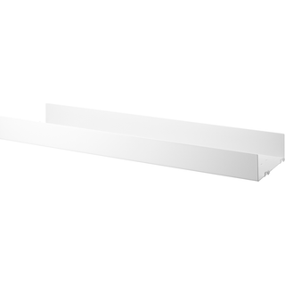 String - Metalhyldeplade 78x20cm hög kant hvid - Reolsystem - Nils Strinning - Hvid - Metal