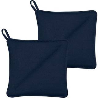 Soft Grydelapper, 20 x 20 cm, 2 pak, indigo