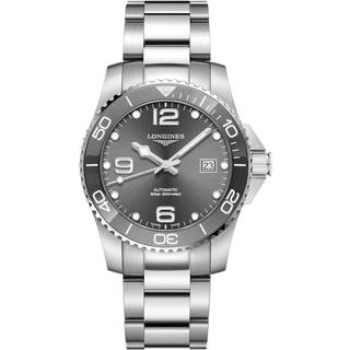 Longines L3.781.4.76.6 Hydroconquest Grå/Stål Ø41 mm