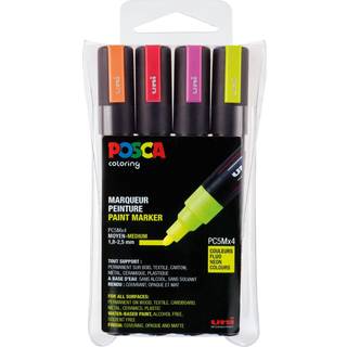 Posca PC-5M 1,8 - 2,5 mm (NEON) (4 stk)