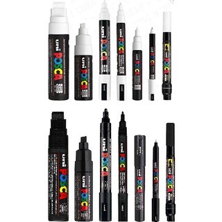 Posca Black Sortiment (1x8)