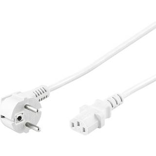 Ledning, Vinklet, 2.5 m, hvid