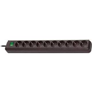 Brennenstuhl Eco-Line strømskinne, <b>10</b>xCEE 7/4 udtag, 1xCEE 7/7