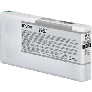 Epson T9137 - Light Black Ink - Blækpatron Lys sort