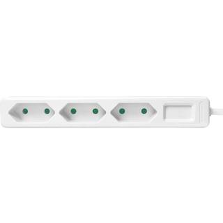 LogiLink Slim Euro Socket 1,5m - Hvid