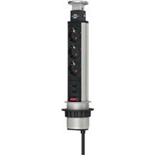 BRENNENSTUHL Tower Power Bord 3 x CEE 7/4, 2 USB