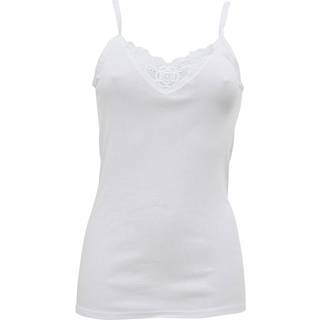Femilet Debbie top, hvid, Størrelse: 46, Dame
