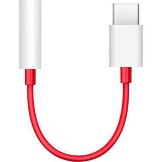 OnePlus USB-C / 3.5mm Kabel Adapter - Bulk - Rød / Hvid