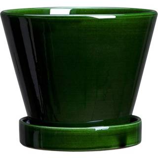 Bergs Potter Julie krukke glaseret Ø15 cm Green emerald