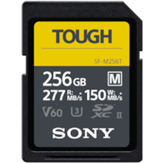 Sony Tough SDXC card Cl10 UHS-II U3 V60 277/150 MB/s 256 GB