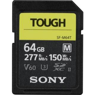 Sony Tough SDXC card Cl10 UHS-II U3 V60 277/150 MB/s 64 GB