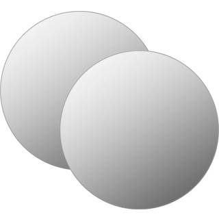 vægspejle 2 stk. 70 cm rundt glas