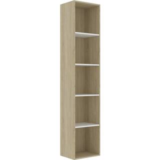 Bogreol 40X30X Konstrueret Træ Sort - 40 cm / 189 cm