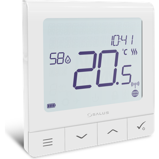 Salus Controls Quantum SQ610RF rumstermostat, batteri, hvid
