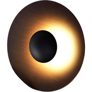 MARSET Ginger 32C LED-væglampe Ø32cm brun/brun