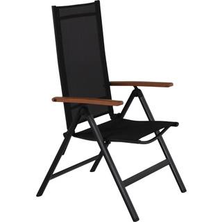 Columbia positionsstol - sort/teaklook