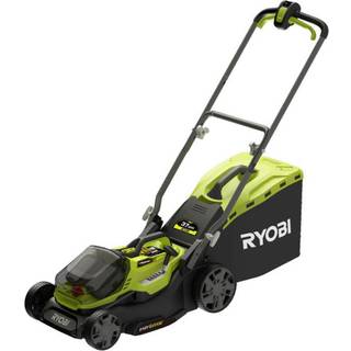 Ryobi Hybrid plæneklipper 36 V med strøm fra enten (2x) 18 V 2.5Ah Lithium-batterier eller kabel - RY18LMH37A-225 - VAREN ER UDG