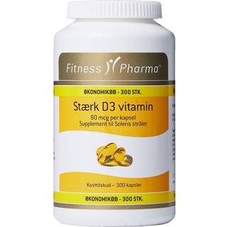 Fitness Pharma Stærk D3 Vitamin - 300 kaps.