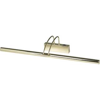 LED-gallerilampe Piktura, poleret messing