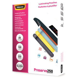 Fellowes lamineringslommer A4 250 mic