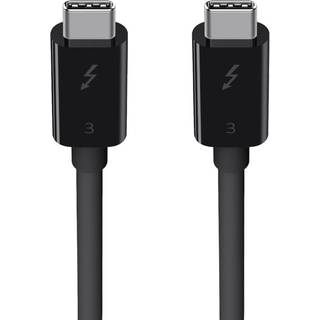 BELKIN Thunderbolt 3 Cable USB-C to USB-C (100W) 0.8m /F2CD084bt0.8MBK
