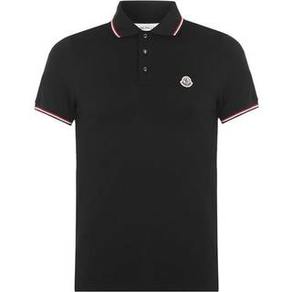 Moncler Contrast Rib Polo Black