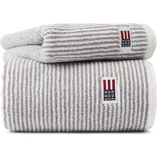 Lexington Icons Original Striped håndklæde 30x50 cm White/Gray