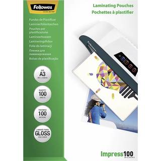 Fellowes Lamineringslommer A3 100 mic. 100/pk, Blank 5351205